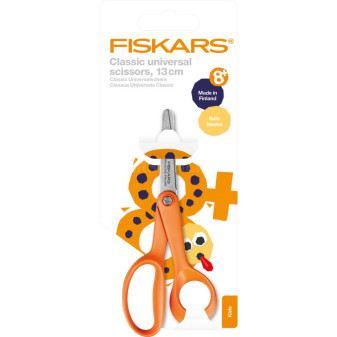 Nůžky dětské, pro praváky, oranžové, Fiskars, 13cm