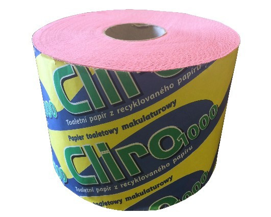 Toaletní papír Cliro, 2VR, barevný recykl, 1 role