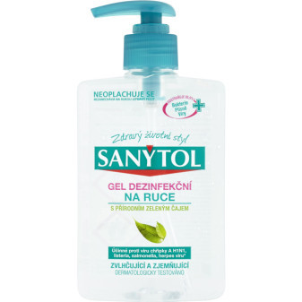 Sanytol gel na ruce dezinfekční bezoplachový, 250ml