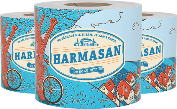 Toaletní papír Harmasan, 1VR, recykl, 1 role