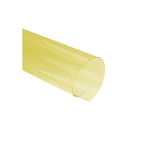 Folie pro kroužkovou vazbu A4, 200mic, transparent žlutá, 1ks
