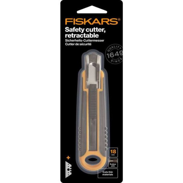 Nůž Fiskars s pružinou čepele 18mm
