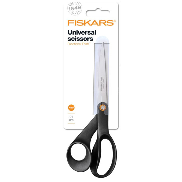 Fiskars Functional Form nůžky, černé, 21cm