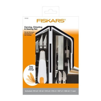 Nůž umělecký + čepele, Fiskars Heavy-duty, sada