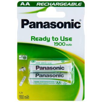 Baterie AA, Panasonic, 1900mAh, nabíjecí, 2ks