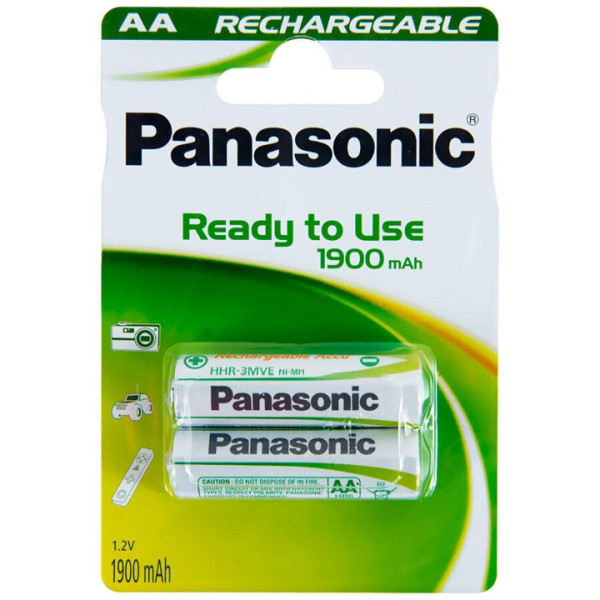 Baterie AA, Panasonic, 1900mAh, nabíjecí, 2ks