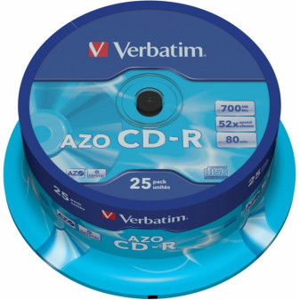 CD-R AZO Verbatim 700mb, 25ks