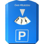 Hodiny parkovací plast + škrabka