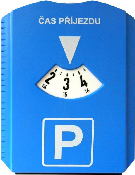 Hodiny parkovací plast + škrabka