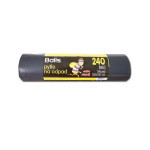 Odpad pytle LDPE, 240l, 120 x 150cm, 0.08, černá,  5ks