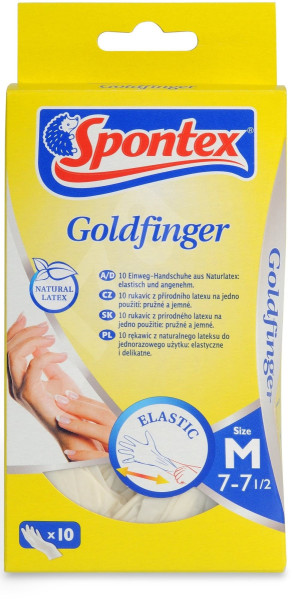 Rukavice Spontex Goldfinger jednorázové, 10ks