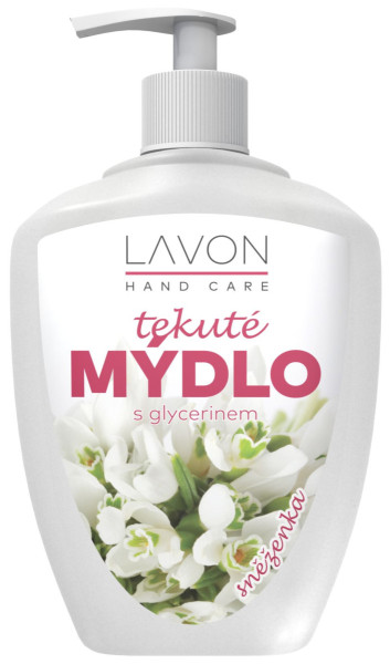 Mýdlo tekuté Lavon, dávkovač, sněženka, 500ml