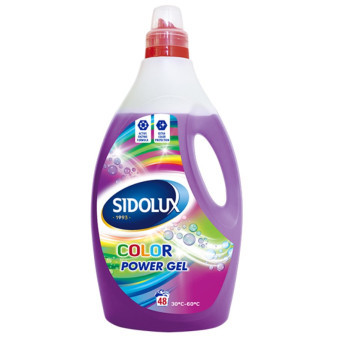 Prací prášek gel, Sidolux, na barevné, 48PD, 1.92l