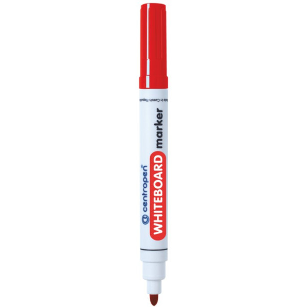Popisovač 8559, 2.5mm, white board, kulatý, červená