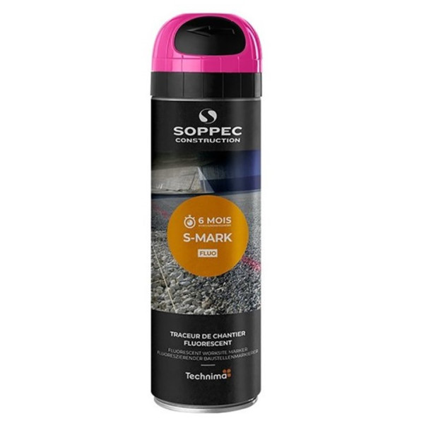 Sprej fluo S-Mark, 6m, růžový, 500ml