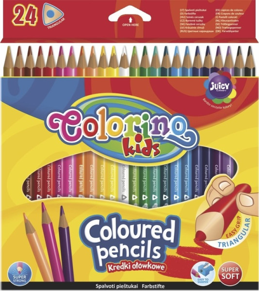 Pastelky Colorino, trojhranné, 24ks