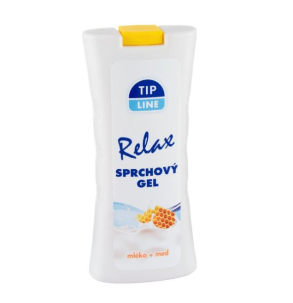 Tip Line sprchový gel mléko + med, 500ml