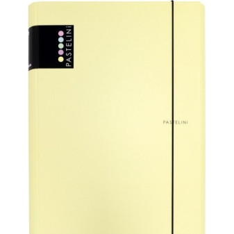 Box 3klopý + gumička Pastelini, lamino, žlutá