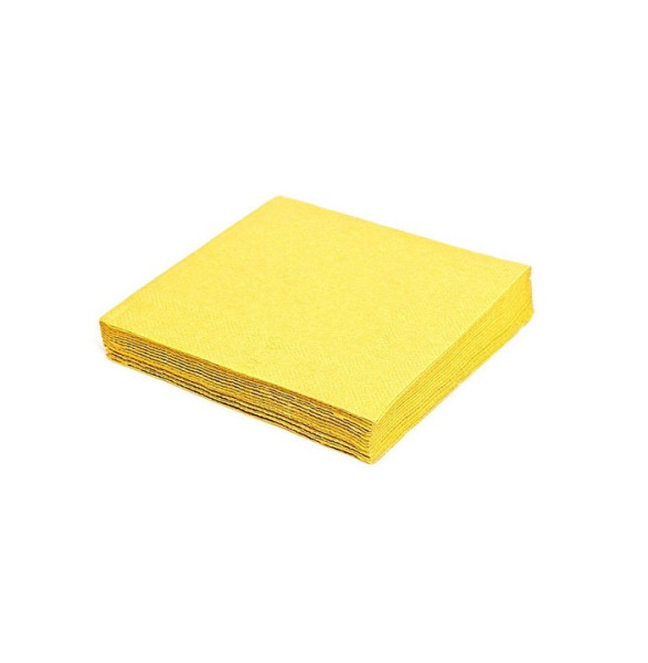 Ubrousky 33x33, jednovrstvé, žlutá, 100ks