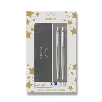 Parker sada Jotter Stainless Steel CT, plnící + kuličkové pero