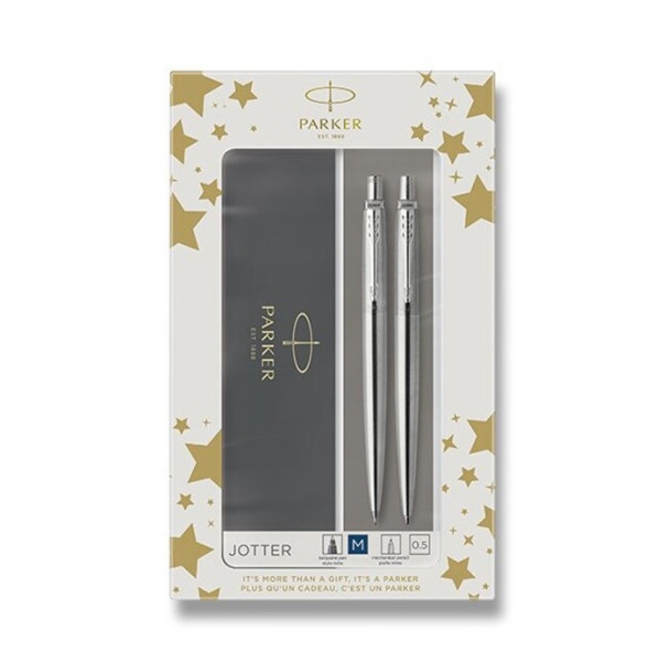 Parker sada Jotter Stainless Steel CT, plnící + kuličkové pero