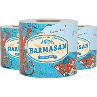 Toaletní papír Harmasan, 1 vr., recykl, 50m