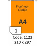 Etikety A4 sign oranž 210x297 R0133/20ks