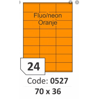 Etikety A4 sign oranž 70x36 R0133 / 100ks