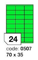 Etikety A4 sign zelená 70x36 R0130 / 20ks