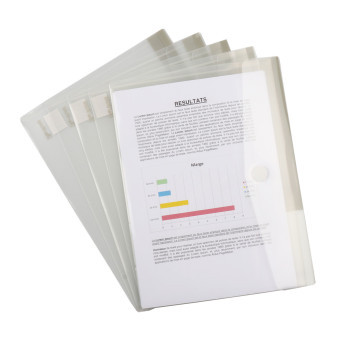 Obálka na suchý zip, transparentní, A4, barva čirá.