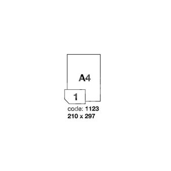 Etikety A4 210x297 laser lesk R0119/100ks