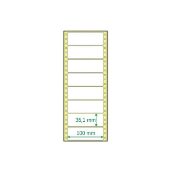 Etikety tabelační 100x36,1/1ř