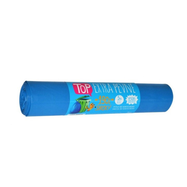 Odpad pytle LDPE kontejner, 190l, 100 x 120cm, modrá, 5ks