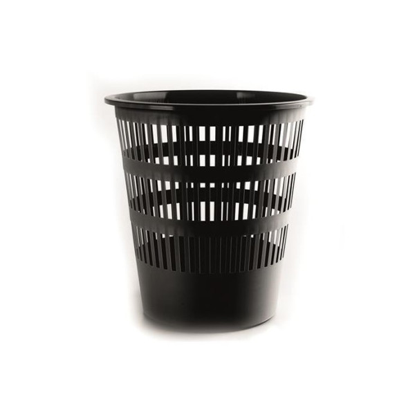 Koš odpadkový, plastový, 12L , barva černá.