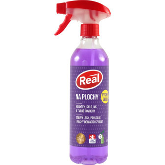 Čistič na sklo a nábytek Real, rozprašovač, 550ml