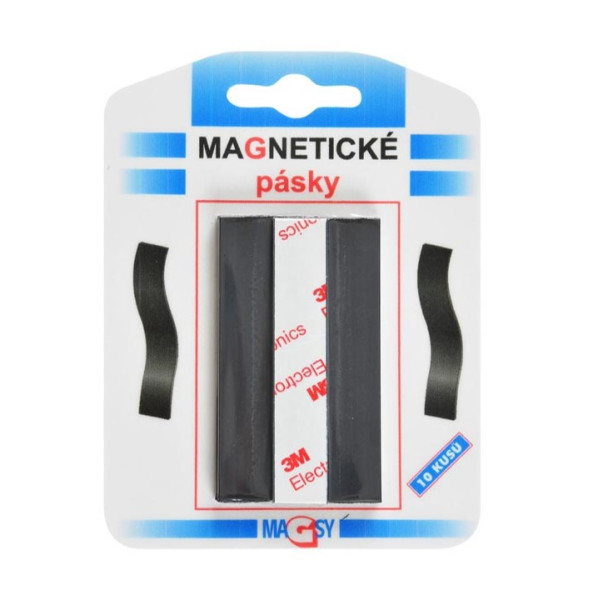 Magnetické pásky, 8cm, 10ks