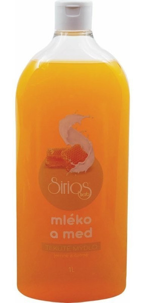 Sirios Herb tekuté mýdlo mléko-med, 1l