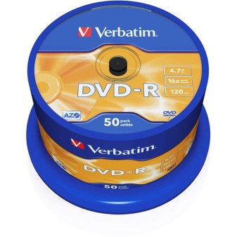 DVD-R AZO Verbatim 4,7GB, 50ks