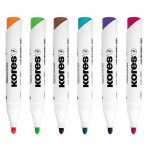 Popisovač Kores XW1, 3.0mm, white board, kulatý, 6ks