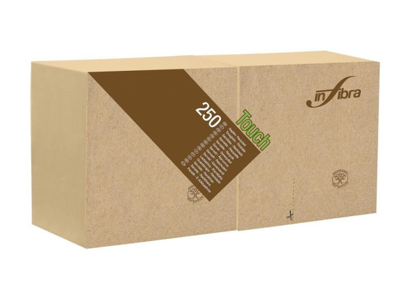 Ubrousky 25x25 250ks 2vr BIO-EKO béžové