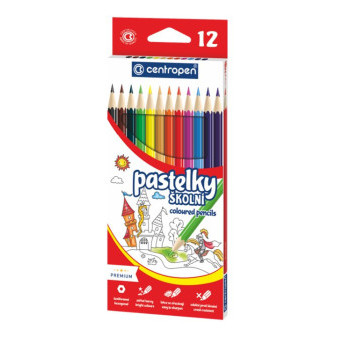 Pastelky Centropen, šestihranné, 12ks