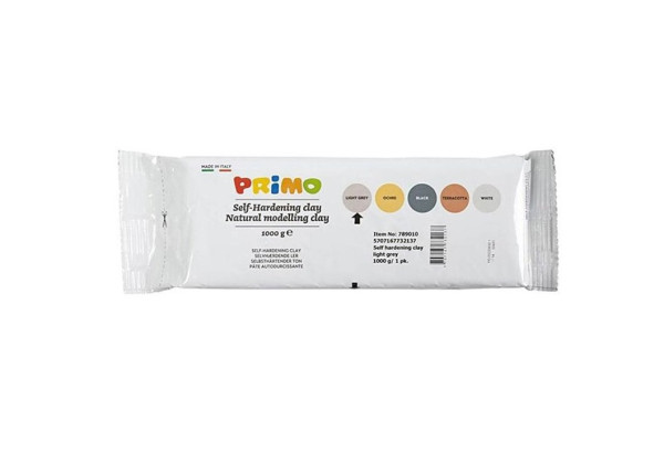 Modelovací samotvrdnoucí hmota Primo, šedá, 1kg