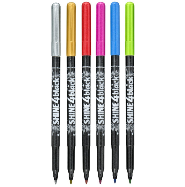 Popisovač 2590, 1mm, SHINE metalické , 6ks