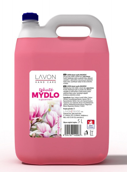 Mýdlo tekuté LAVON 5l růžové