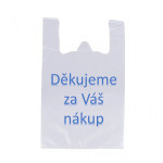 Košilka HDPE, 46 x 48cm, Děkujeme - modrá, 100KS