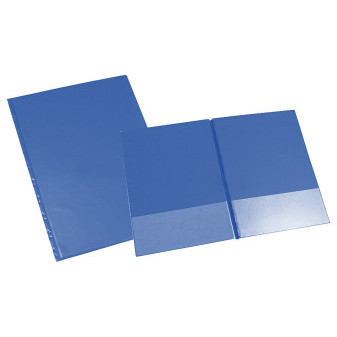 Deska A4 vodorovné spodní kapsy, modrá