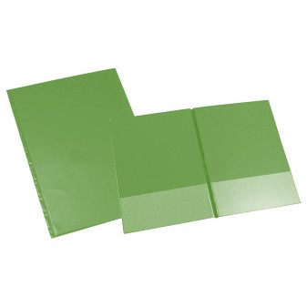 Deska A4 vodorovné spodní kapsy, zelená