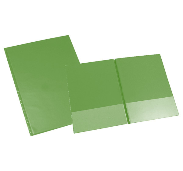 Deska A4 vodorovné spodní kapsy, zelená