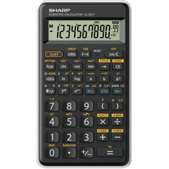 Kalkulačka SHARP EL-501TWH, černo-bílá