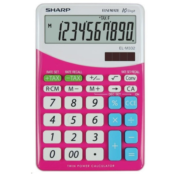 Kalkulačka SHARP EL-M332BPK, růžová